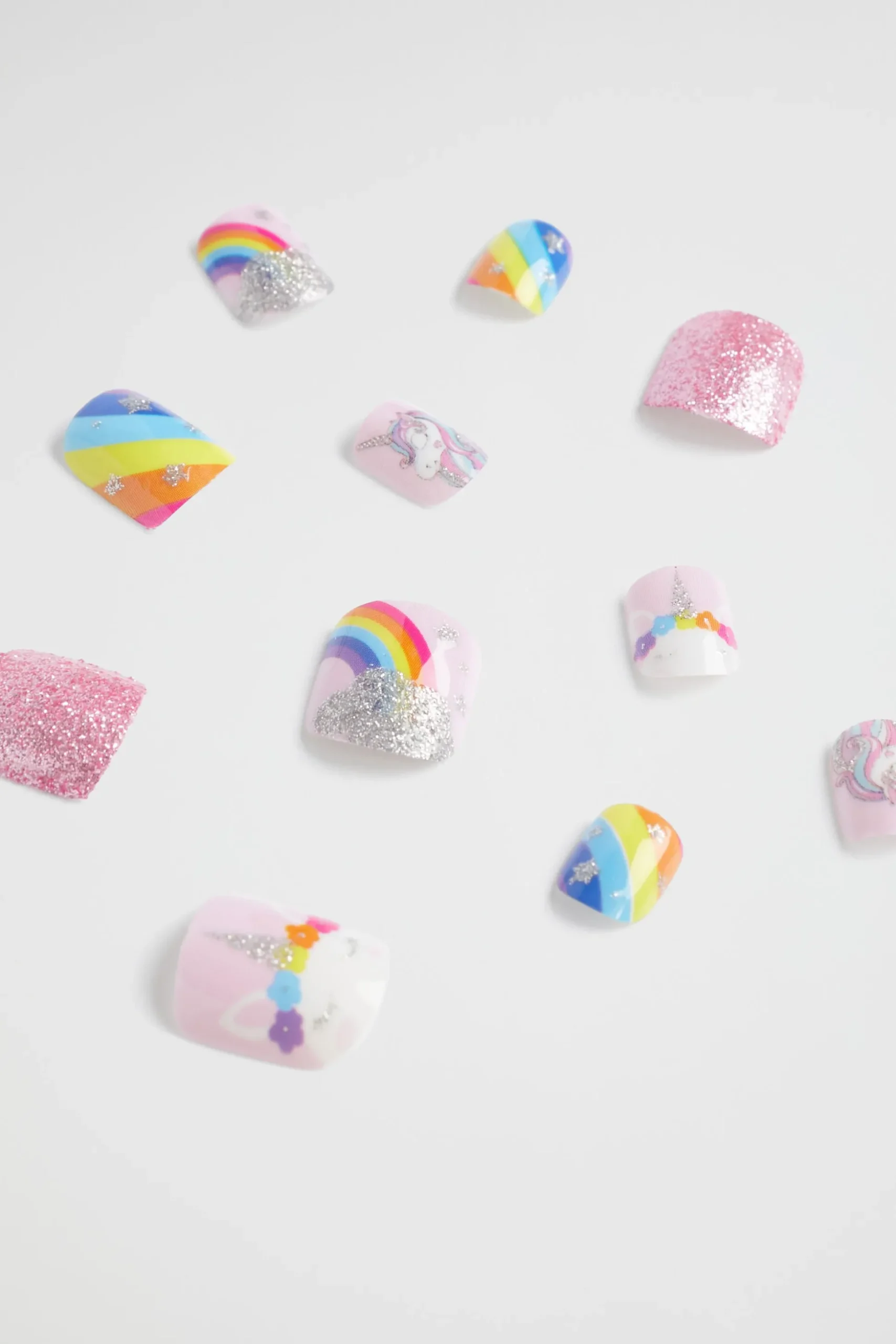 Seed Heritage Beauty & Lips & Nails-Glitter Unicorn Press On Nails Multi