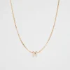 Seed Heritage Jewellery-Gold Iitial Ecklace N