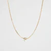 Seed Heritage Jewellery-Gold Initial Necklace F