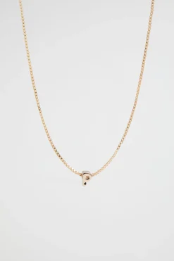 Seed Heritage Jewellery-Gold Initial Necklace P