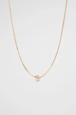 Seed Heritage Jewellery-Gol Initial Necklace D