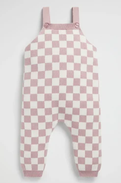 Seed Heritage Knitwear & Sweaters-Grid Check Overall Berry
