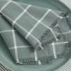 Seed Heritage Kitchen & Dining-Grid Napkin Set Of 4 Eucalypt