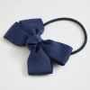 Seed Heritage Hair Accessories-Grosgrain Bow Hair Elastic Navy