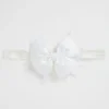Seed Heritage Hair Accessories-Grosgrain Bow Headband White