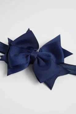 Seed Heritage Hair Accessories-Grosgrain Bow Headband Navy