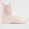 Seed Heritage Boots-Gusset Shiny Gumboot Dusty Rose
