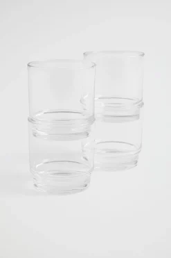 Seed Heritage Kitchen & Dining-Haim Glasses Set Of 4 Clear