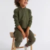 Seed Heritage Knitwear & Sweaters-Half Zip Sweat Pine