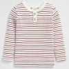 Seed Heritage T-Shirts & Tops-Henley Rib Tee Canvas