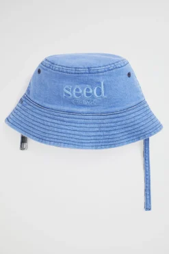 Seed Heritage Hats & Caps-Heritage Check Bucket Hat Chambray