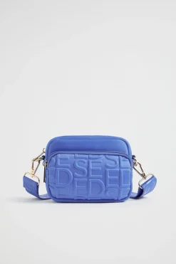 Seed Heritage Bags-Heritage Double Pocket Cross Body Bag Soft Cobalt