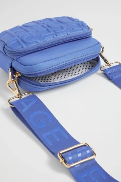 Seed Heritage Bags-Heritage Double Pocket Cross Body Bag Soft Cobalt