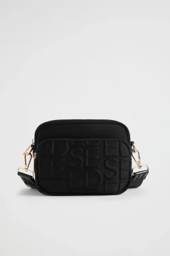 Seed Heritage Bags-Heritage Double Pocket Cross Body Black