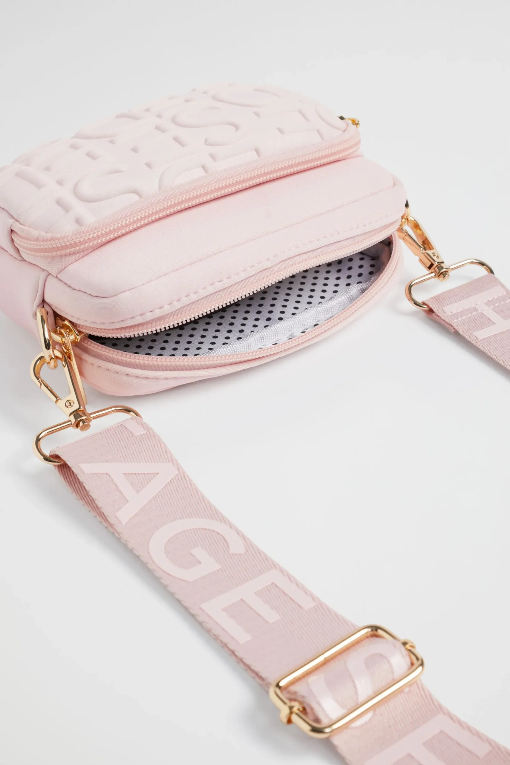 Seed Heritage Bags-Heritage Double Pocket Cross Body Bag Dusty Rose