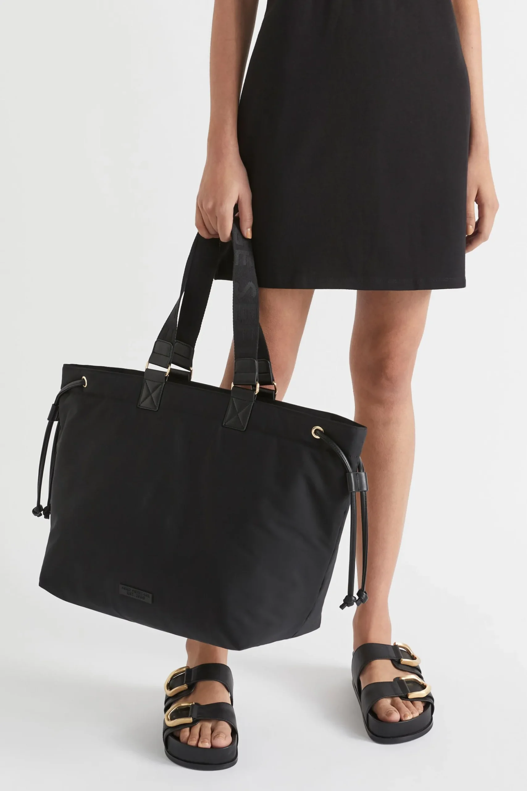Seed Heritage Beach Bags-Heritage Logo Tote Black