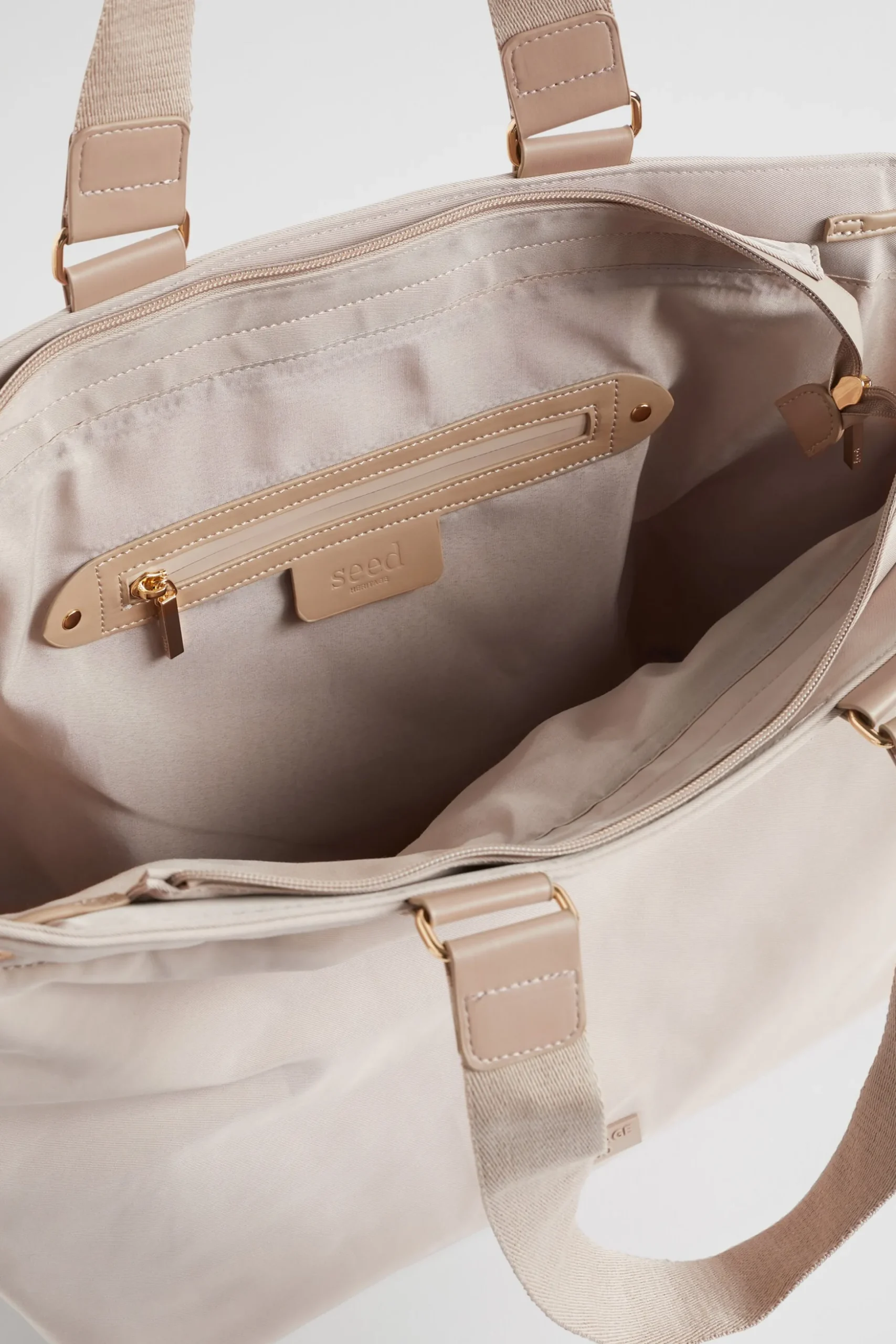 Seed Heritage Beach Bags-Heritage Logo Tote Light Storm