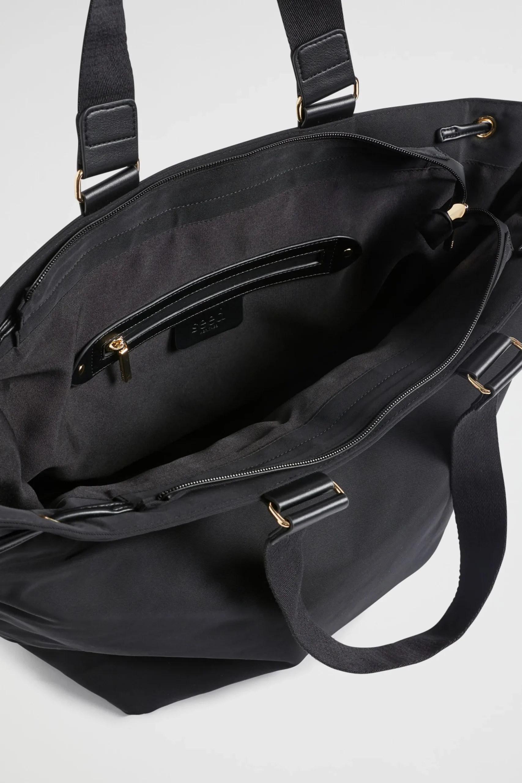 Seed Heritage Beach Bags-Heritage Logo Tote Black