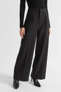 Seed Heritage Pants-High Waist Suit Pant Black