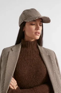 Seed Heritage Hats & Gloves-Houndstooth Cap Hot Chocolate Houndstooth
