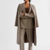 Seed Heritage Pants-Houndstooth Pleat Front Pant Hot Chocolate Houndstooth