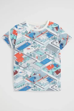 Seed Heritage T-Shirts & Tops-Houses Tee Vintage White