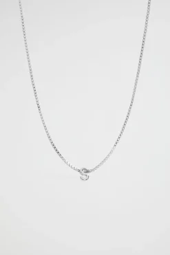 Seed Heritage Jewellery-Ilver Initial Necklace S