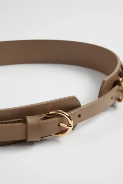 Seed Heritage Belts-Ivy Buckle Waist Belt Cashew