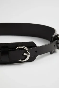 Seed Heritage Belts-Ivy Buckle Waist Belt Black