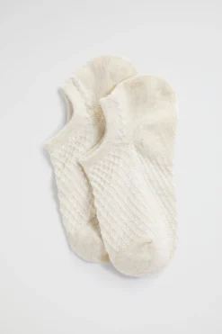 Seed Heritage Socks & Tights-Jacquard Sneaker Sock Oatmeal