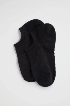 Seed Heritage Socks & Tights-Jacquard Sneaker Sock Black