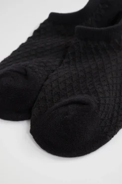 Seed Heritage Socks & Tights-Jacquard Sneaker Sock Black