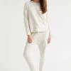 Seed Heritage Sleepwear-Jersey Pyjama Bottom Oat Marle