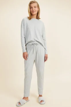 Seed Heritage Bedroom-Jersey Pyjama Bottom Grey Marle
