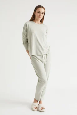 Seed Heritage Sleepwear-Jersey Pyjama Bottom Sage