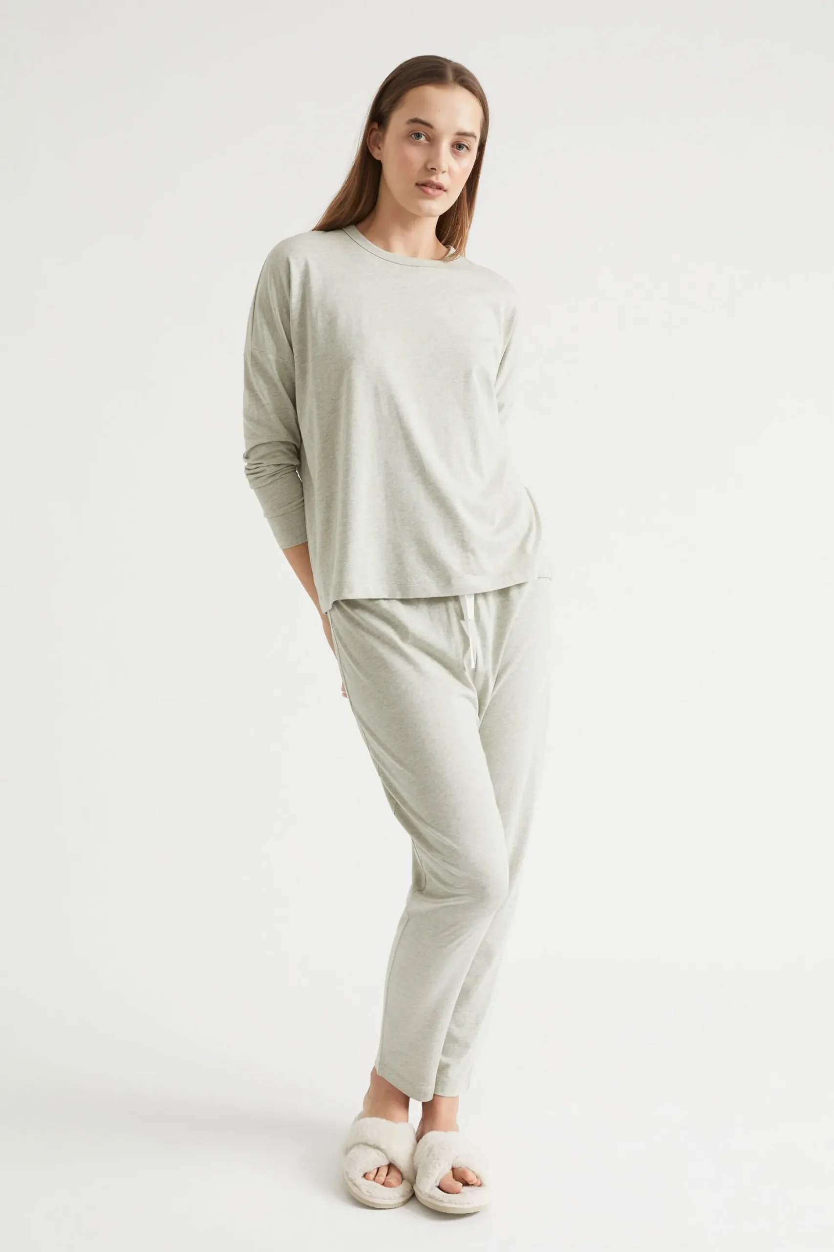 Seed Heritage Sleepwear-Jersey Pyjama Bottom Sage