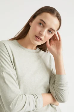 Seed Heritage Sleepwear-Jersey Pyjama Top Sage