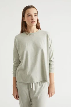 Seed Heritage Sleepwear-Jersey Pyjama Top Sage