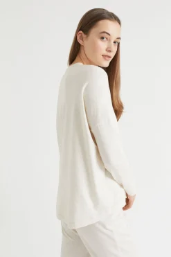 Seed Heritage Sleepwear-Jersey Pyjama Top Oat Marle