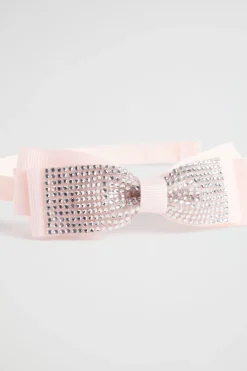 Seed Heritage Hair Accessories-Jewel Bow Headband Dusty Rose