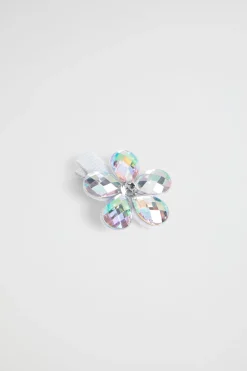 Seed Heritage Hair Accessories-Jewel Flower Duck Clip Iridescent