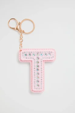 Seed Heritage Keyrings-Jewel Iniial Keyring T