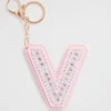 Seed Heritage Keyrings-Jewel Initial Keyring V