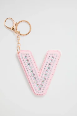 Seed Heritage Keyrings-Jewel Initial Keyring V