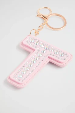 Seed Heritage Keyrings-Jewel Iniial Keyring T