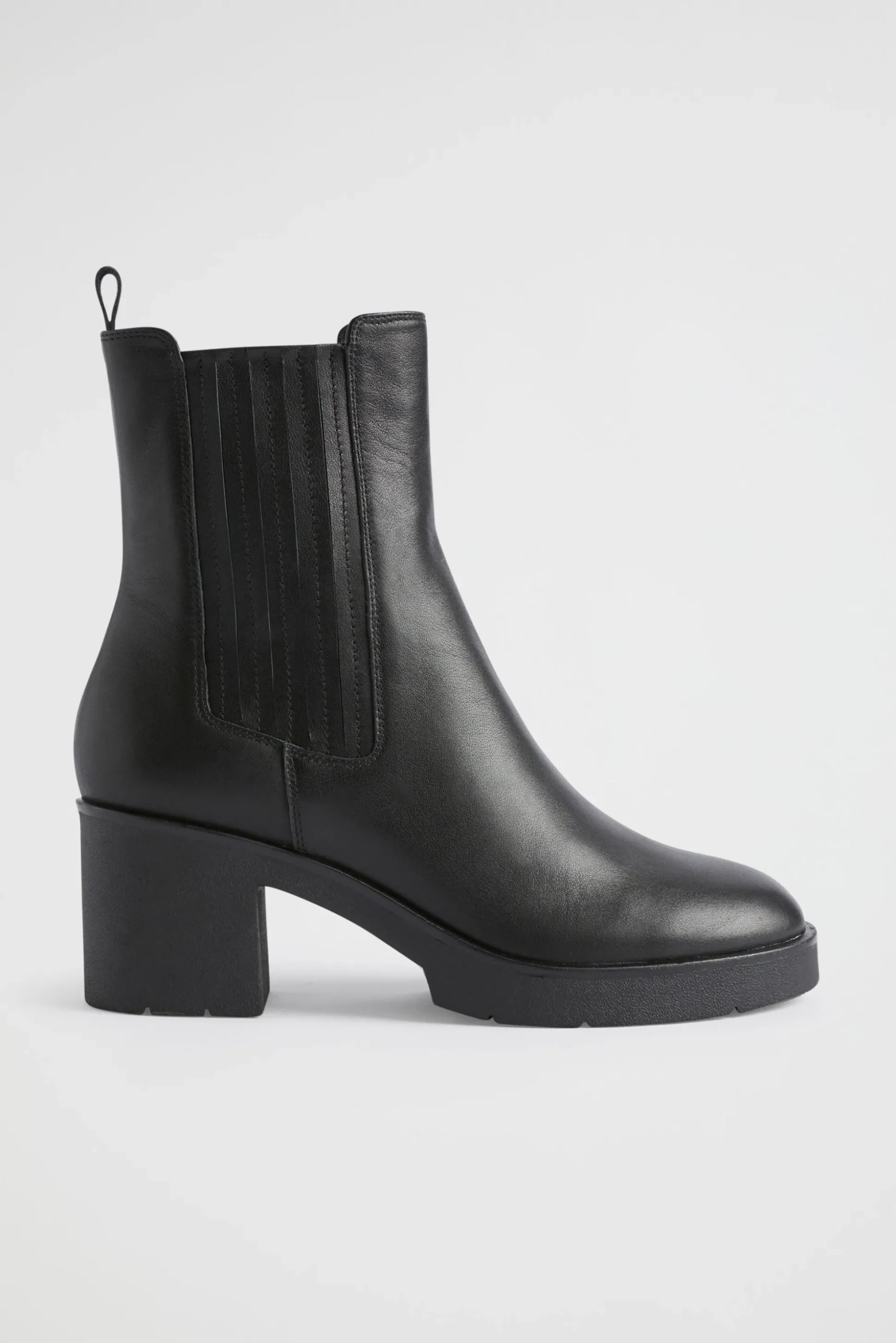 Seed Heritage Heels & Wedges-Julia Mid Heel Boot Black