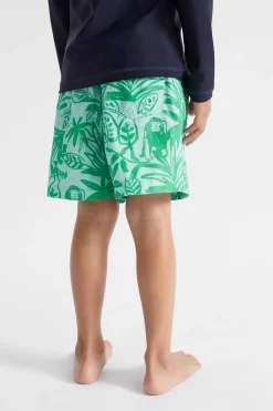 Seed Heritage Swimwear-Jungle Boardshort Cool Aqua