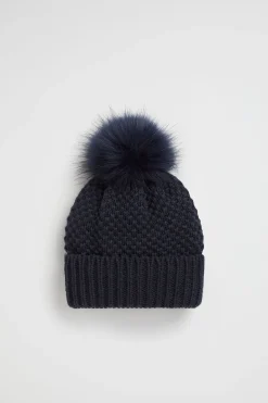 Seed Heritage Beanies-Knit Beanie Midnight Blue