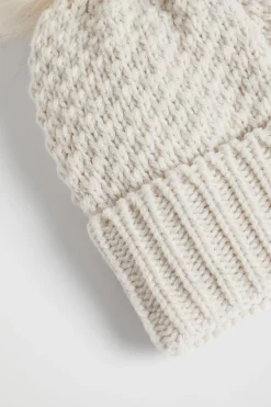 Seed Heritage Beanies-Knit Beanie Oat Marle