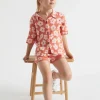 Seed Heritage Knitwear & Sweaters-Knit Jacquard Shirt Red Clay